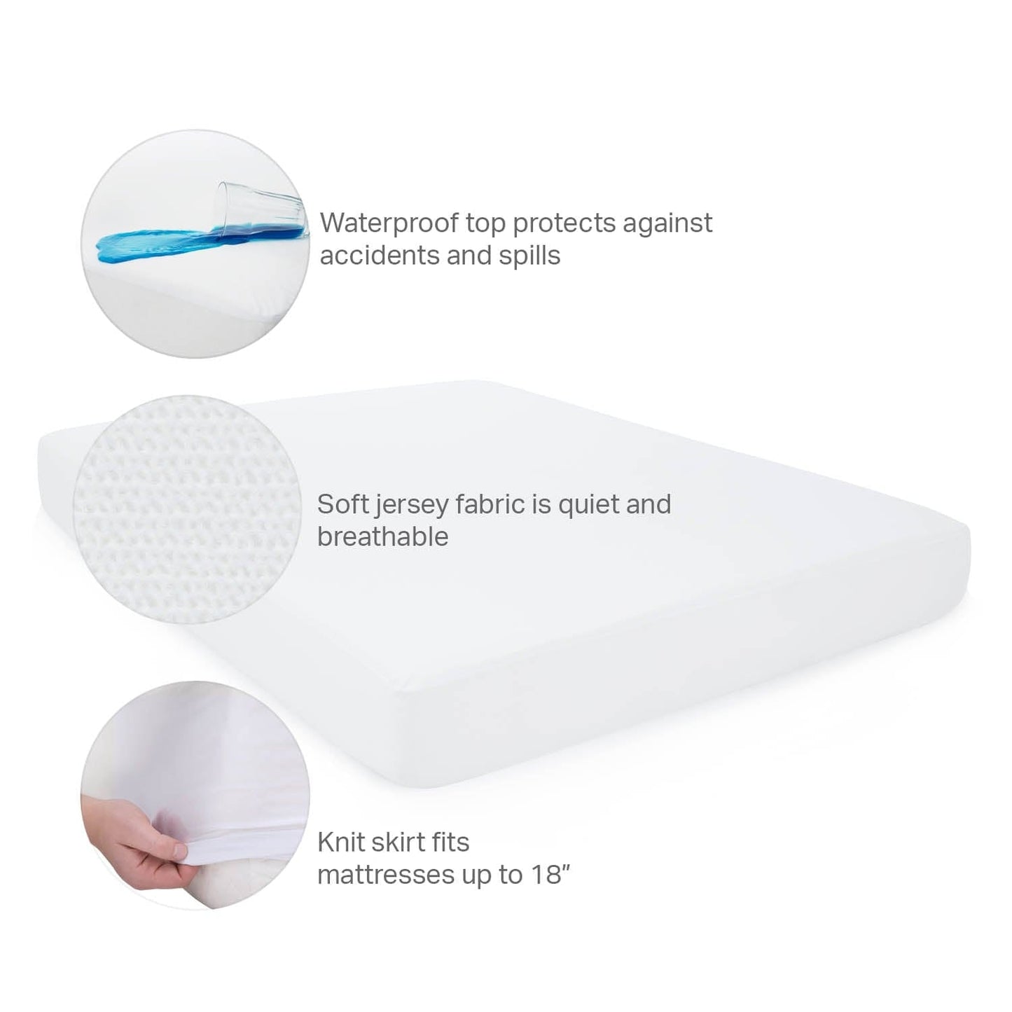 JERSEY MATTRESS PROTECTOR - Seva Sleep