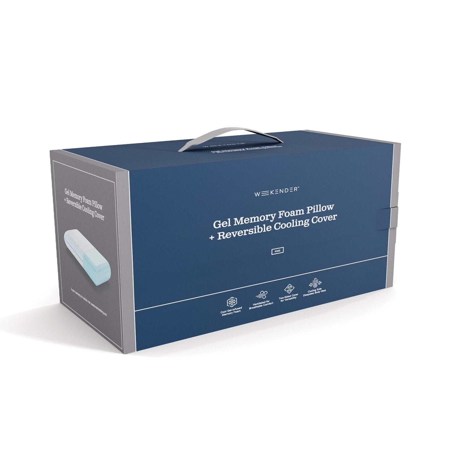 GEL MEMORY FOAM PILLOW WITH COOLING COVER - Seva Sleep