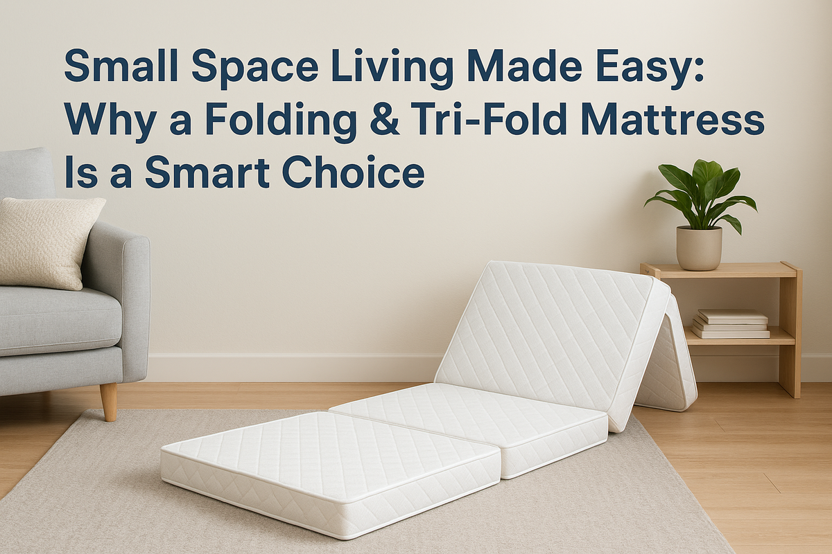 Small Space Living Made Easy: Why a Folding & Tri-Fold Mattress Is a Smart Choice
