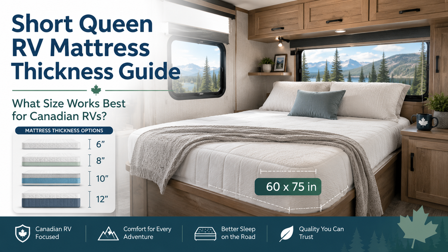 Short Queen RV Mattress Thickness Guide: What Size Works Best for Canadian RVs?