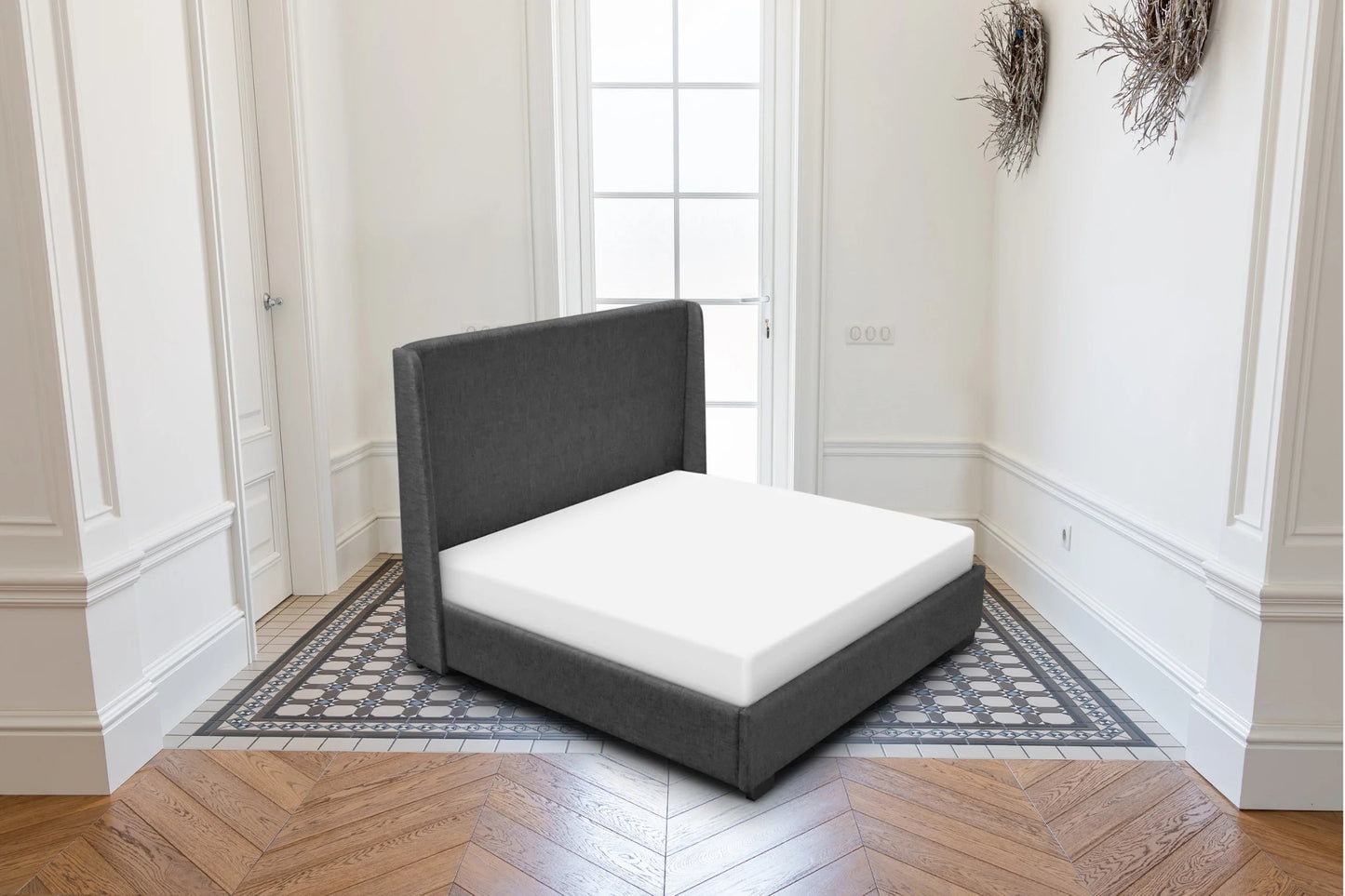 
                  
                    ABBY UPHOLSTERED BED - Seva Sleep
                  
                