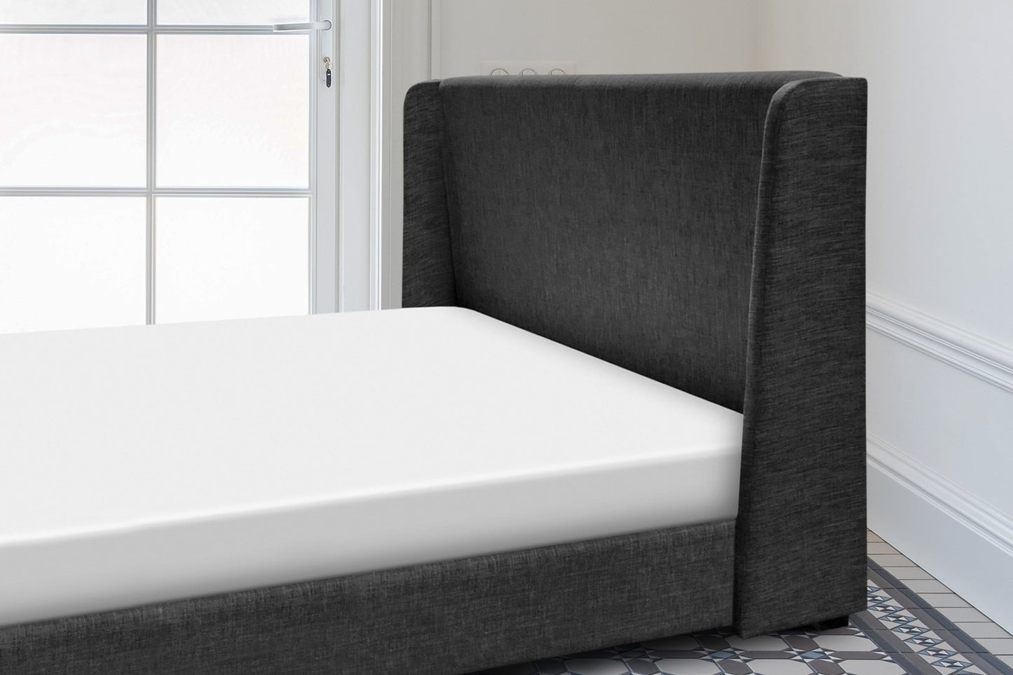 
                  
                    ABBY UPHOLSTERED BED - Seva Sleep
                  
                