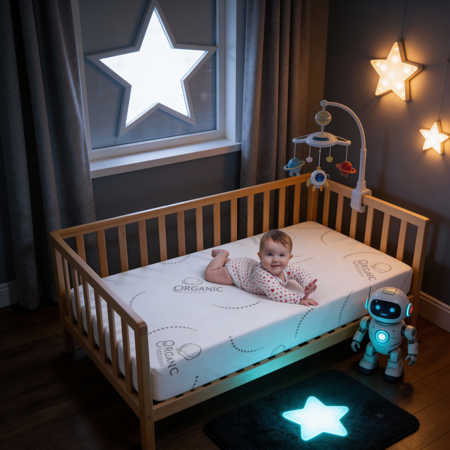 
                  
                    Premium Organic Cotton Crib Mattress
                  
                