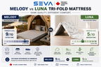 Melody Tri-Fold Mattress | Portable Foldable Mattress