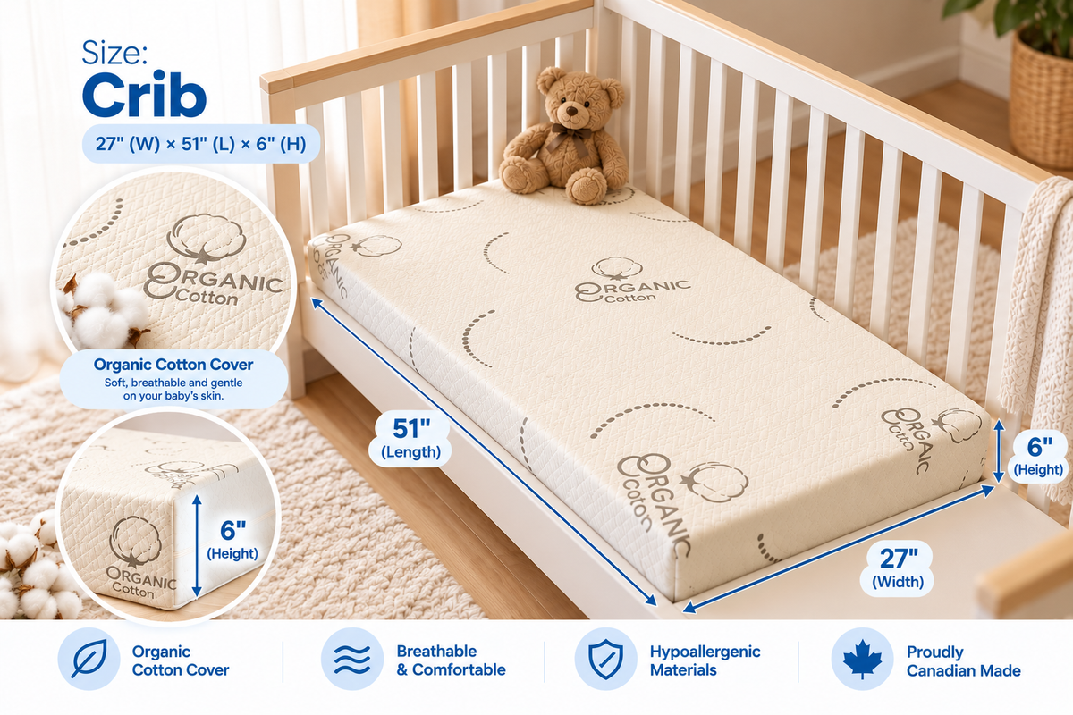 Premium Organic Cotton Crib Mattress