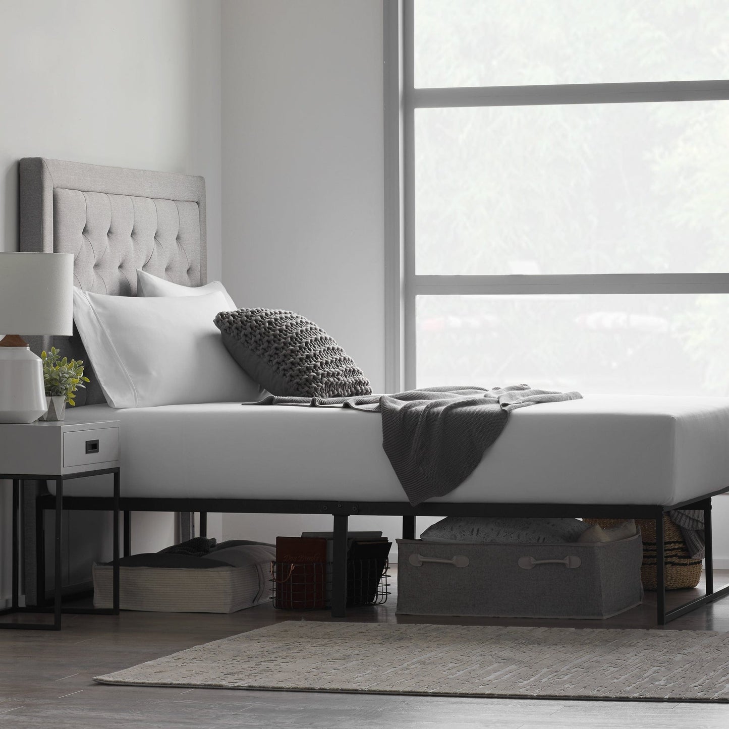 MODERN PLATFORM BED FRAME - Seva Sleep