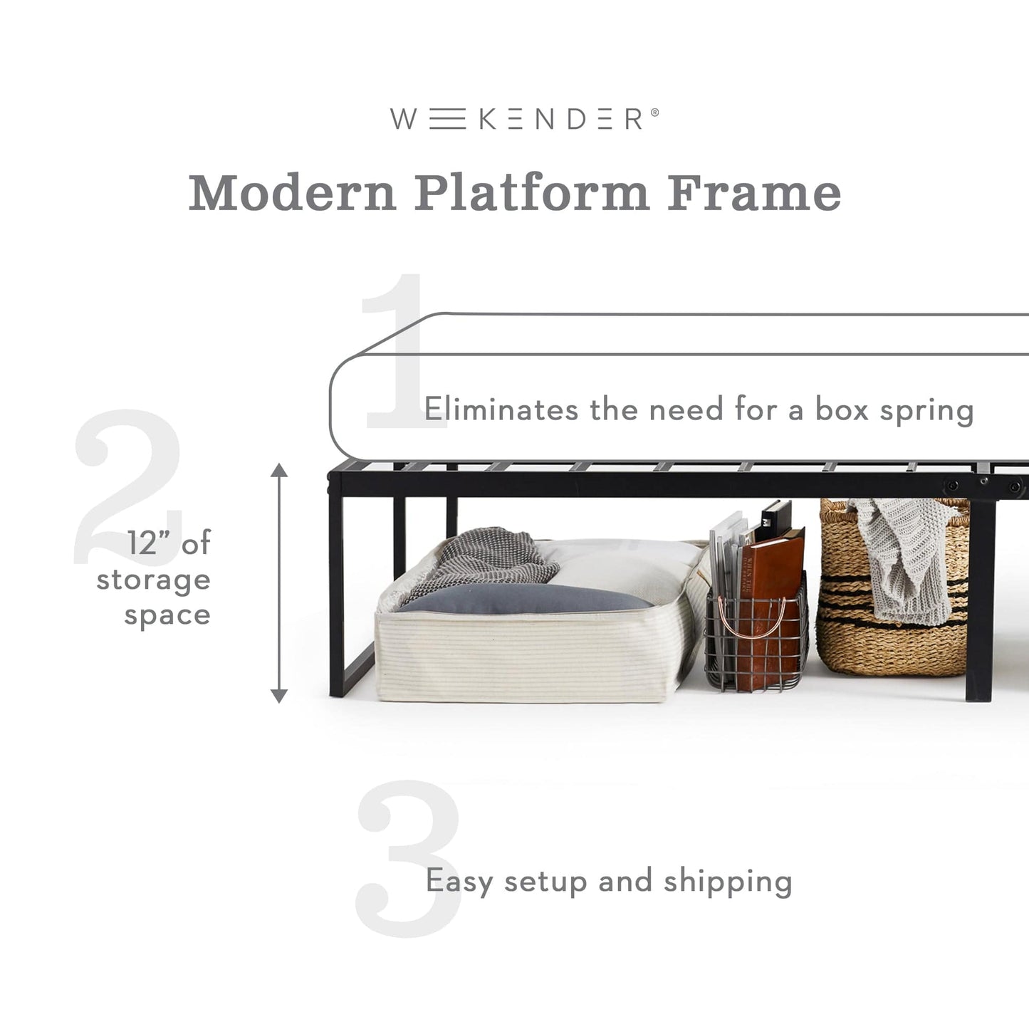 
                  
                    MODERN PLATFORM BED FRAME - Seva Sleep
                  
                