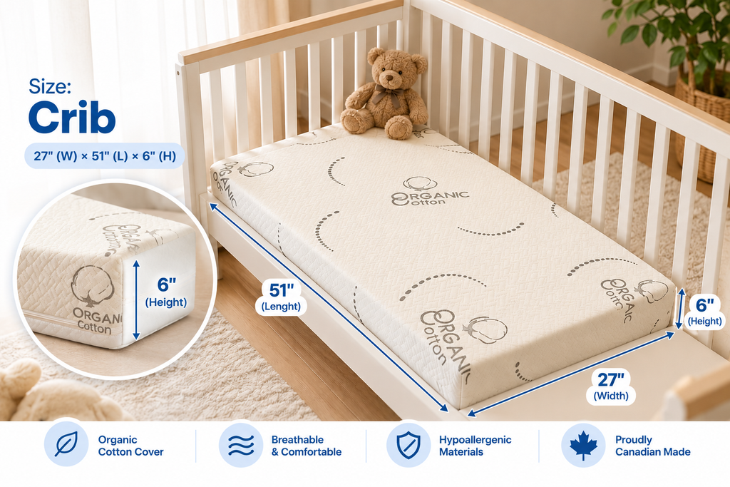 Premium Organic Cotton Crib Mattress