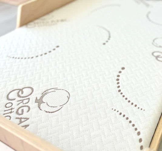 
                  
                    Premium Organic Cotton Crib Mattress - Seva Sleep
                  
                