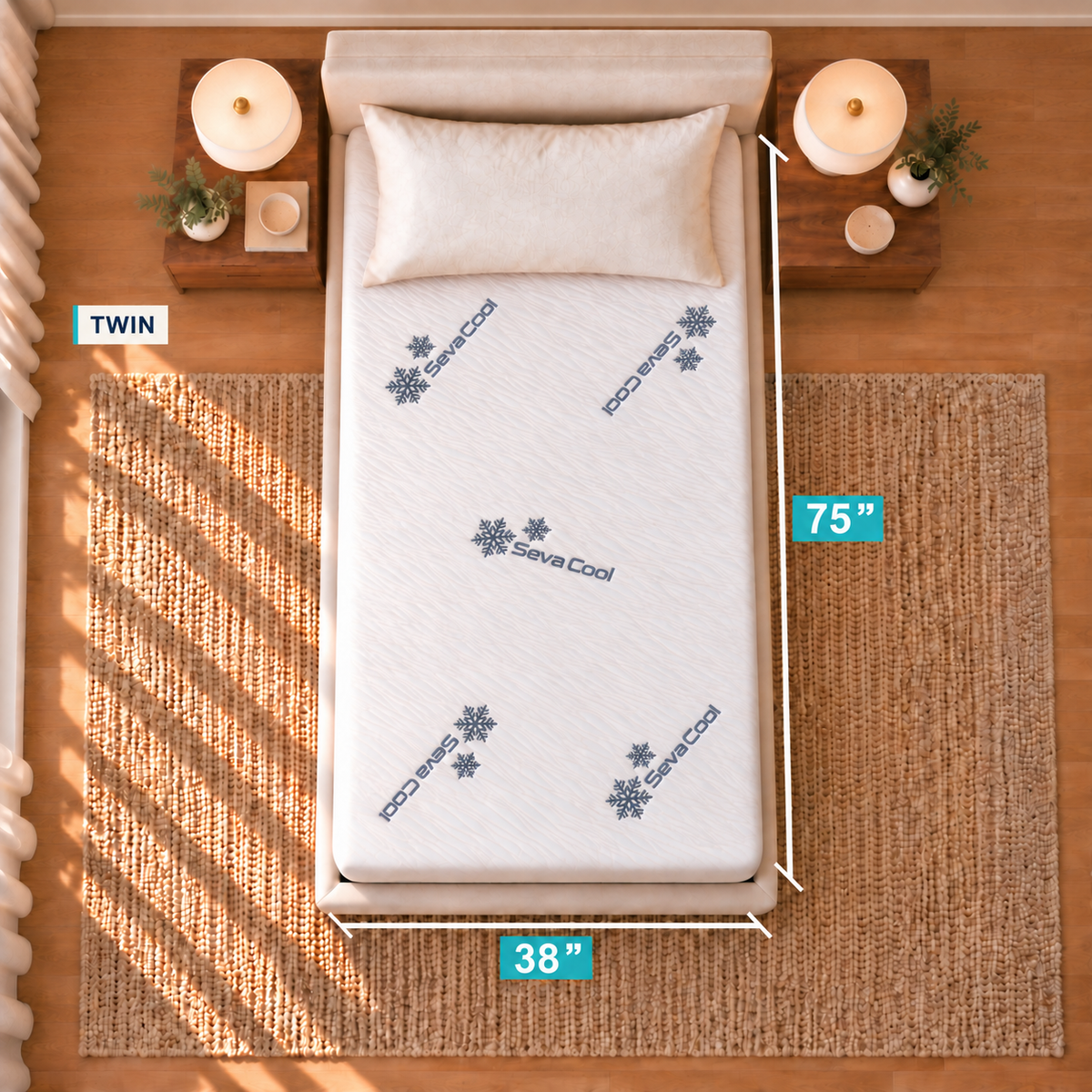 Seva Cool ChiroSupport Mattress Firm Comfort & Advanced Support